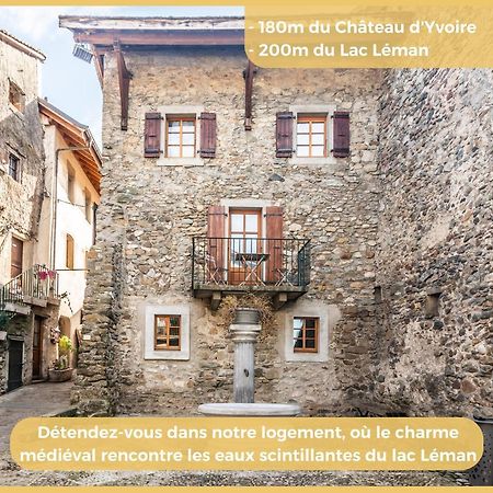 Maison En Duplex I Yvoire I Lac Leman I Medievale Exteriör bild