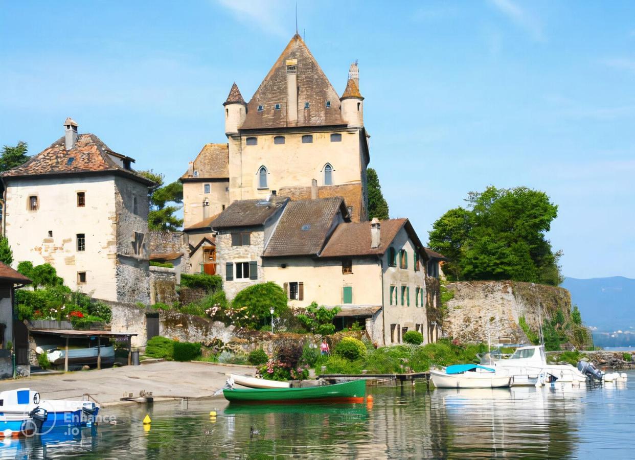 Maison En Duplex I Yvoire I Lac Leman I Medievale Exteriör bild