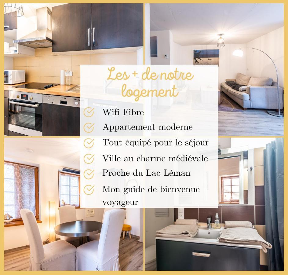 Maison En Duplex I Yvoire I Lac Leman I Medievale Exteriör bild